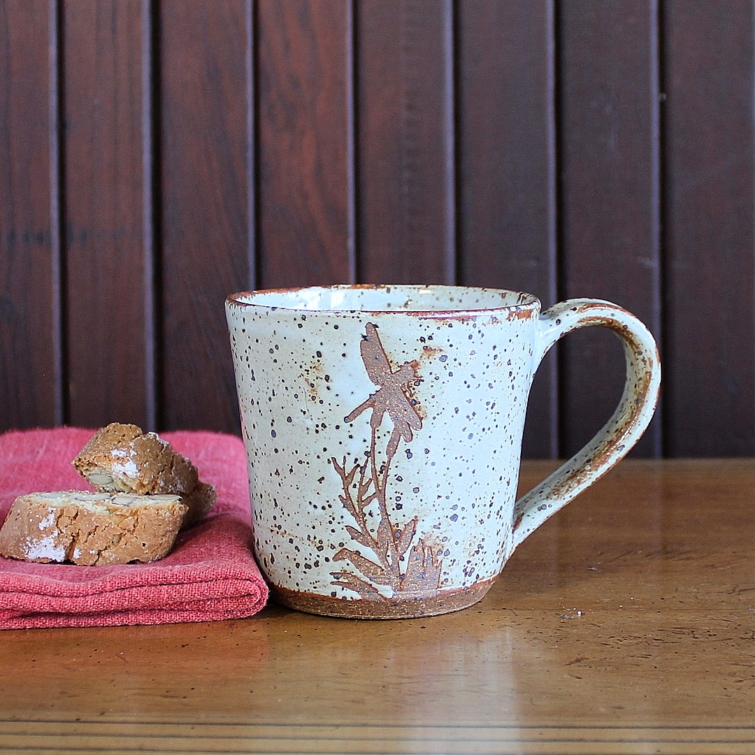 White Dragonfly Mug - Small