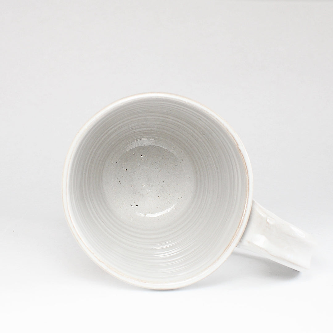 White ceramic mug - interior