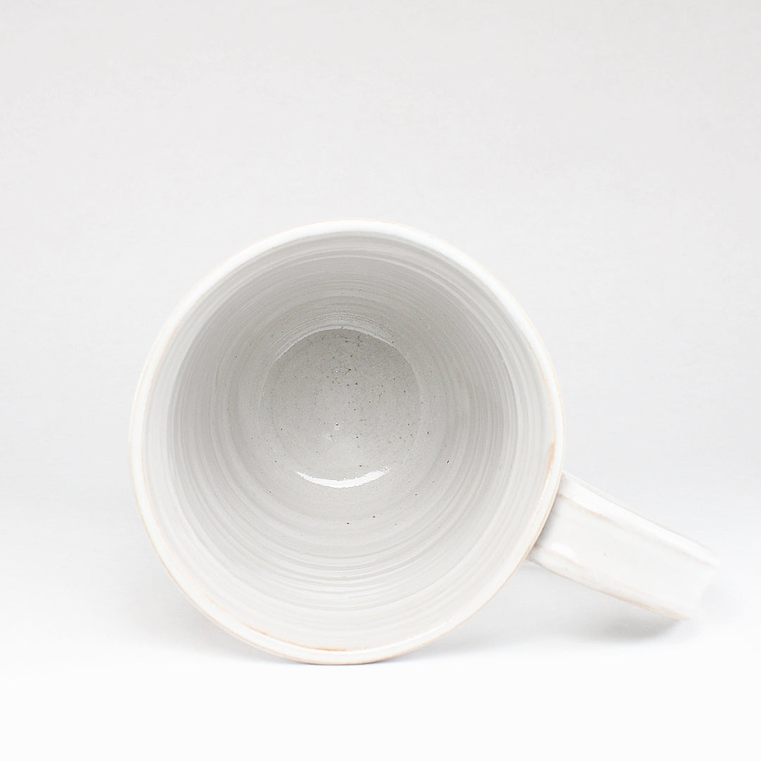 White ceramic mug - interior