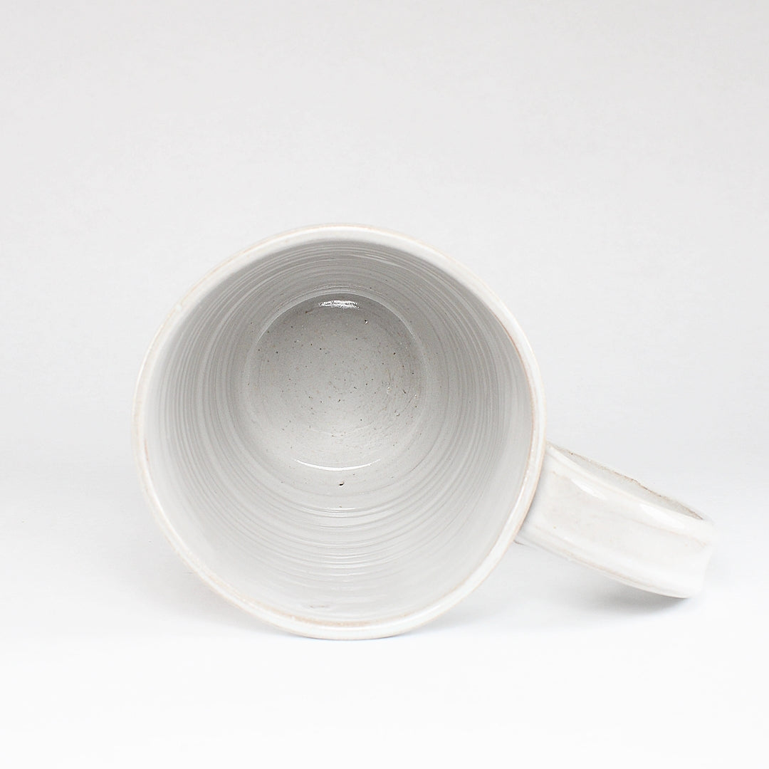 White ceramic mug - interior