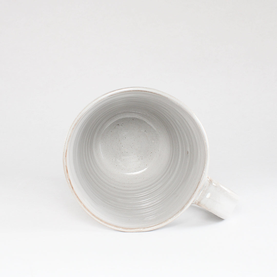 White ceramic mug - interior