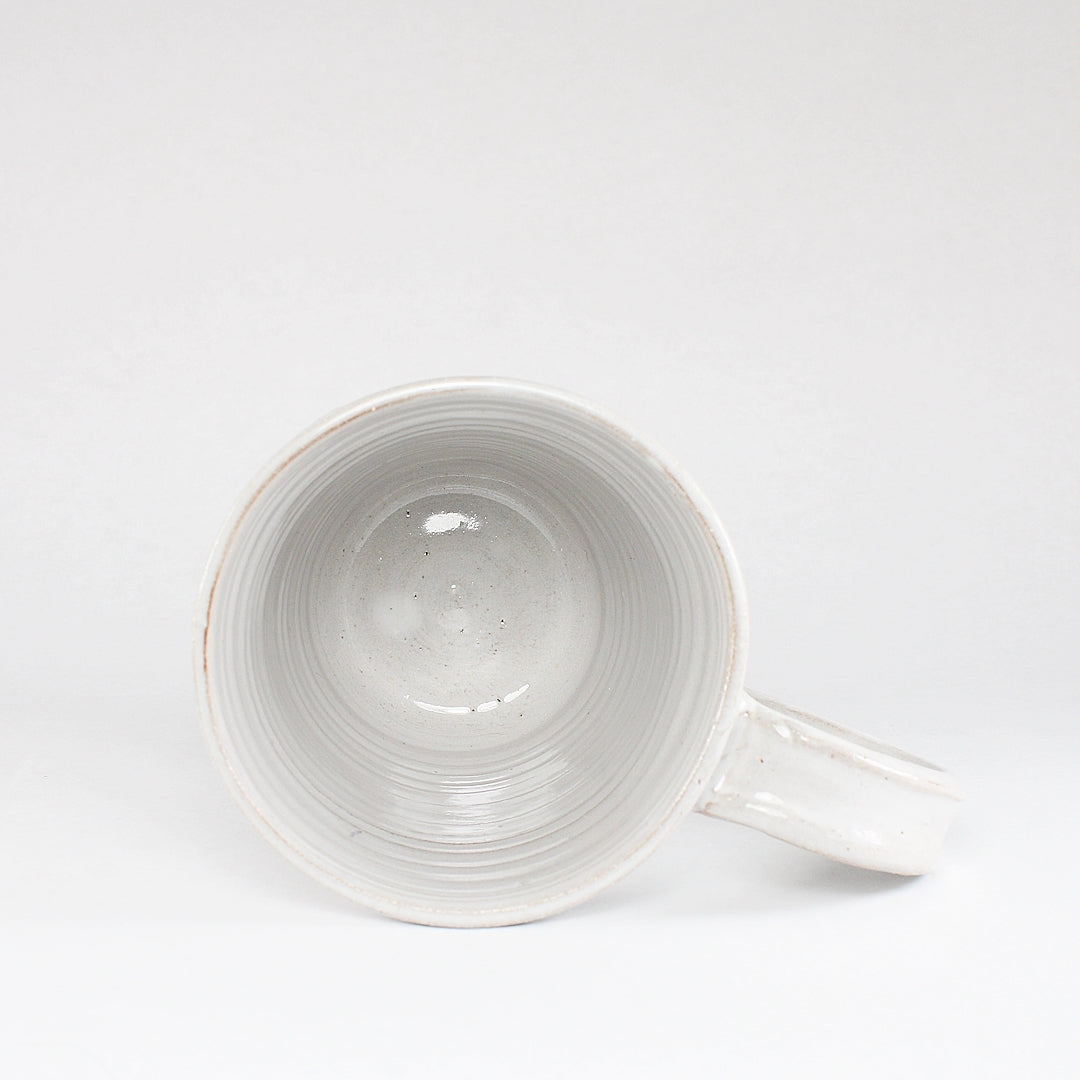 White ceramic mug - interior