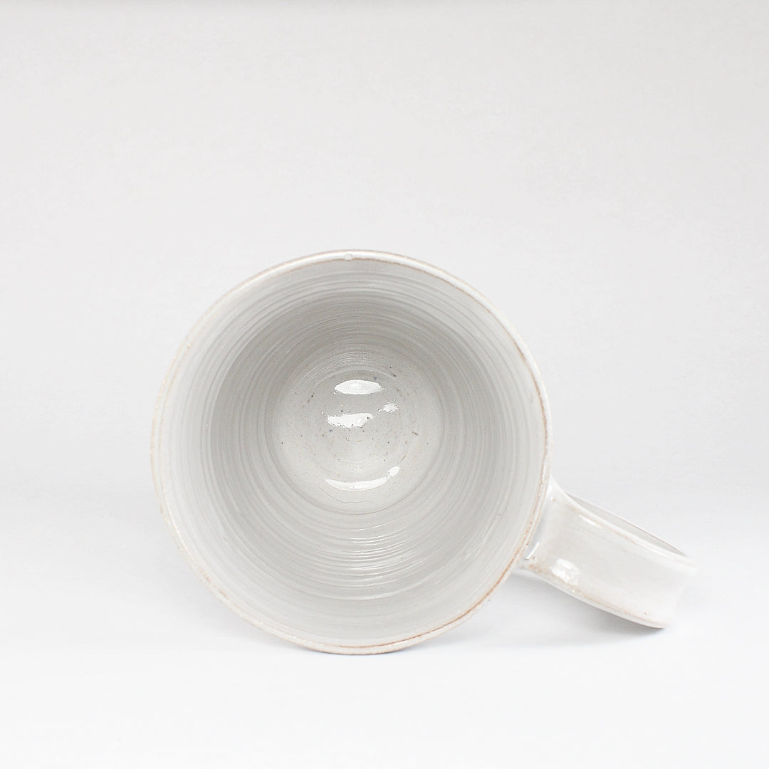 White ceramic mug - interior