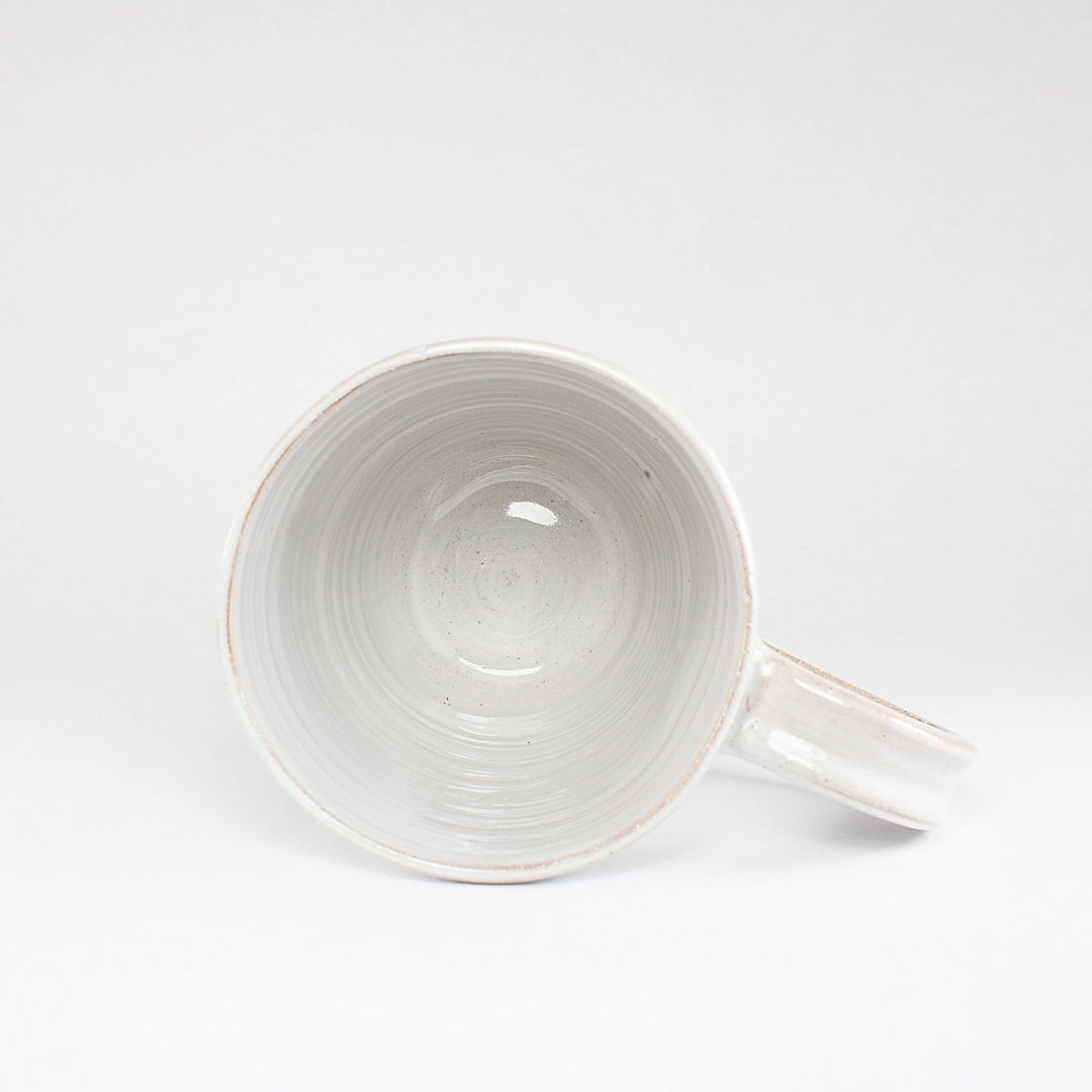 White ceramic mug - interior