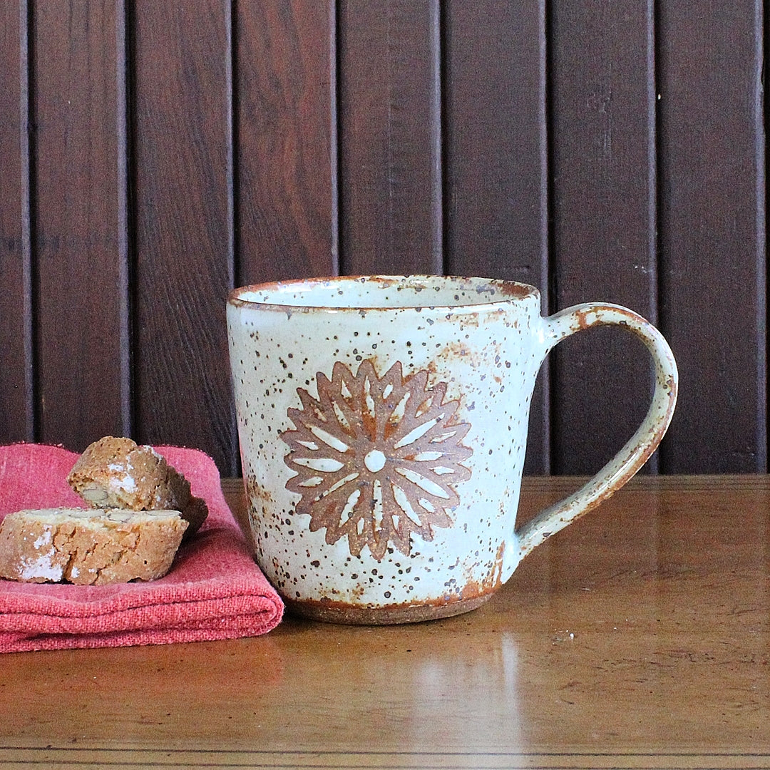 White Flower Mug - Small